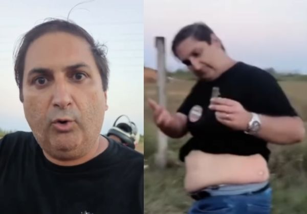 Candidato ao governo, Aroldo Félix é atingido por bala de borracha