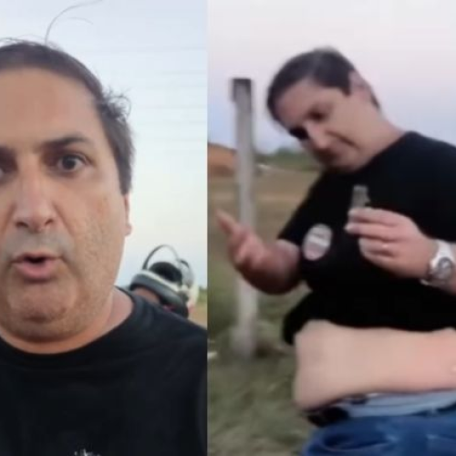 Candidato ao governo, Aroldo Félix é atingido por bala de borracha